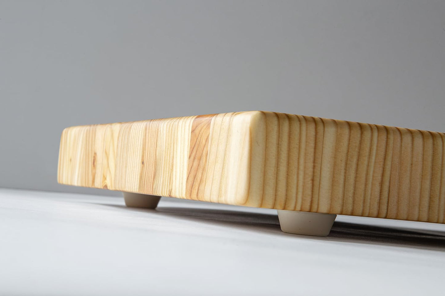 Larch Wood Canada End Grain Small Cutting Board, Standard Line, Handcrafted for Professional Chefs & Home Cooking, 17-3/4" x 11" x 1-1/2"