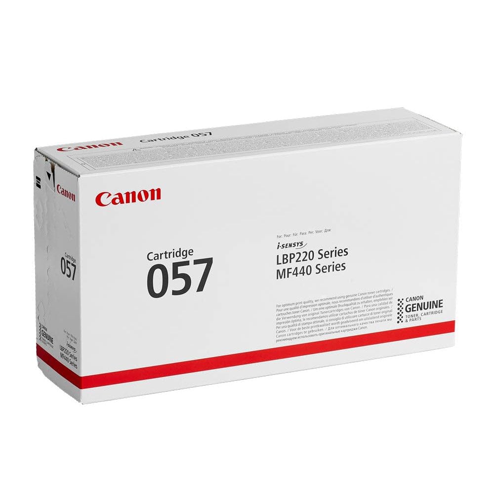 Canon LBP CRG 057 Cartridge - 3009C002 - Black Toner - 3100 Pages Yield - Compatible with i-SENSYS LBP223dw, LBP226dw, MF443dw, MF445dw