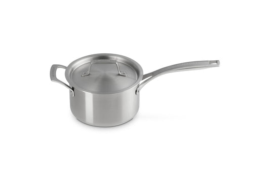 Le Creuset Stainless Steel Essential Saucepan, 3qt