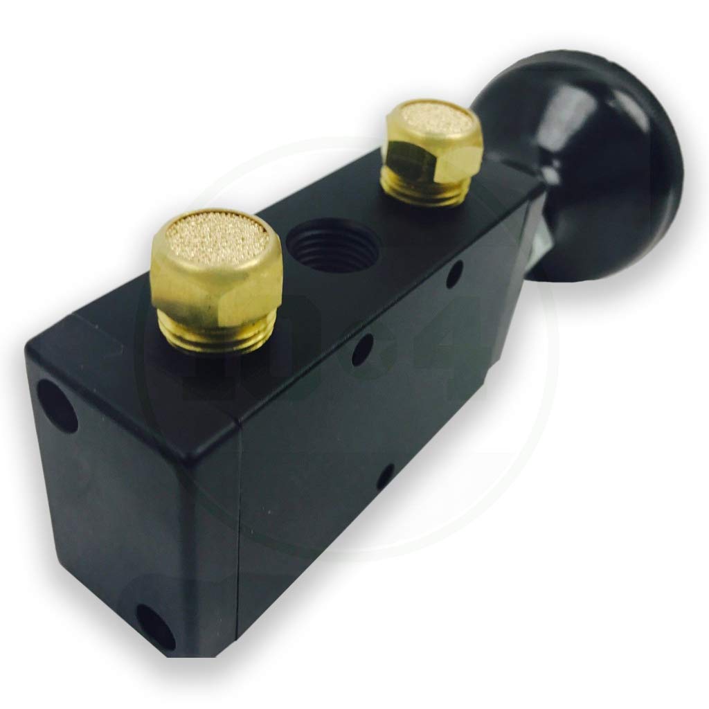 Buyers Products BAV015 4-Way 3-Position Manual Air Valve With Five 1/4 Inch NPT Ports, For Use with Tailgates, Air Compression, Pneumatics, Dump Body Hardware & Accessories