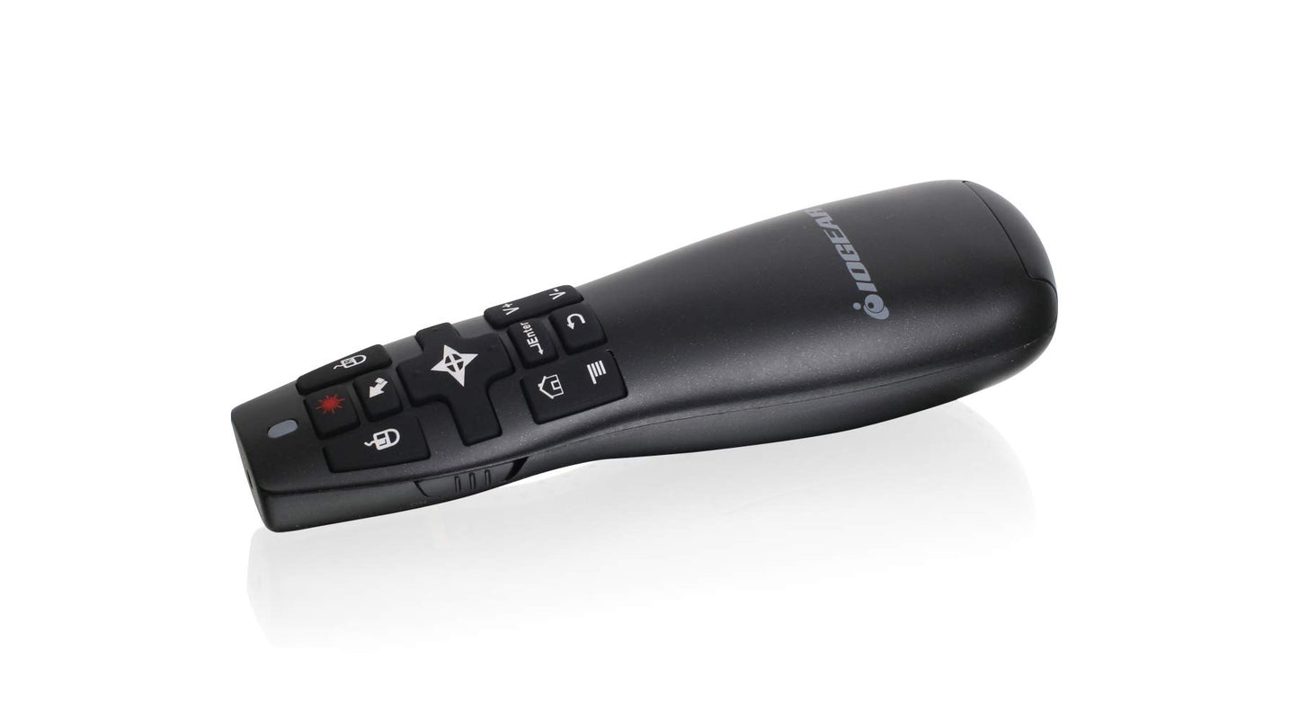 IOGEAR Red Point Pro 2.4GHz Gyroscopic Presentation Laser Pointer - Remote Mouse Clicker - Up To 65Ft - Keynote Presenter - GME430R