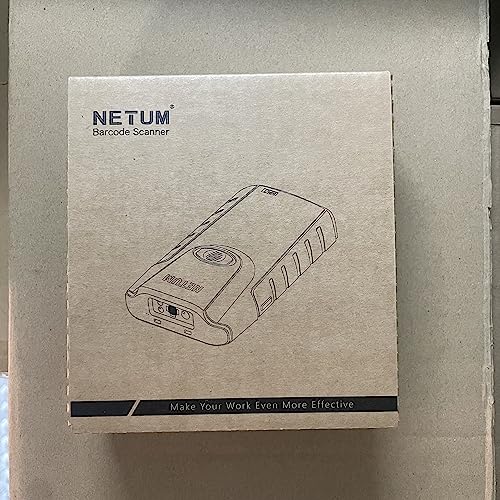 NETUM Bluetooth 2D Barcode Scanner, 3-in-1 Small Portable QR Bar Code Reader Automatic Wireless Gun Scan Back Clip Work with Tablet iOS Android Windows MacOS for Warehouse Inventory POS (2D - E800)