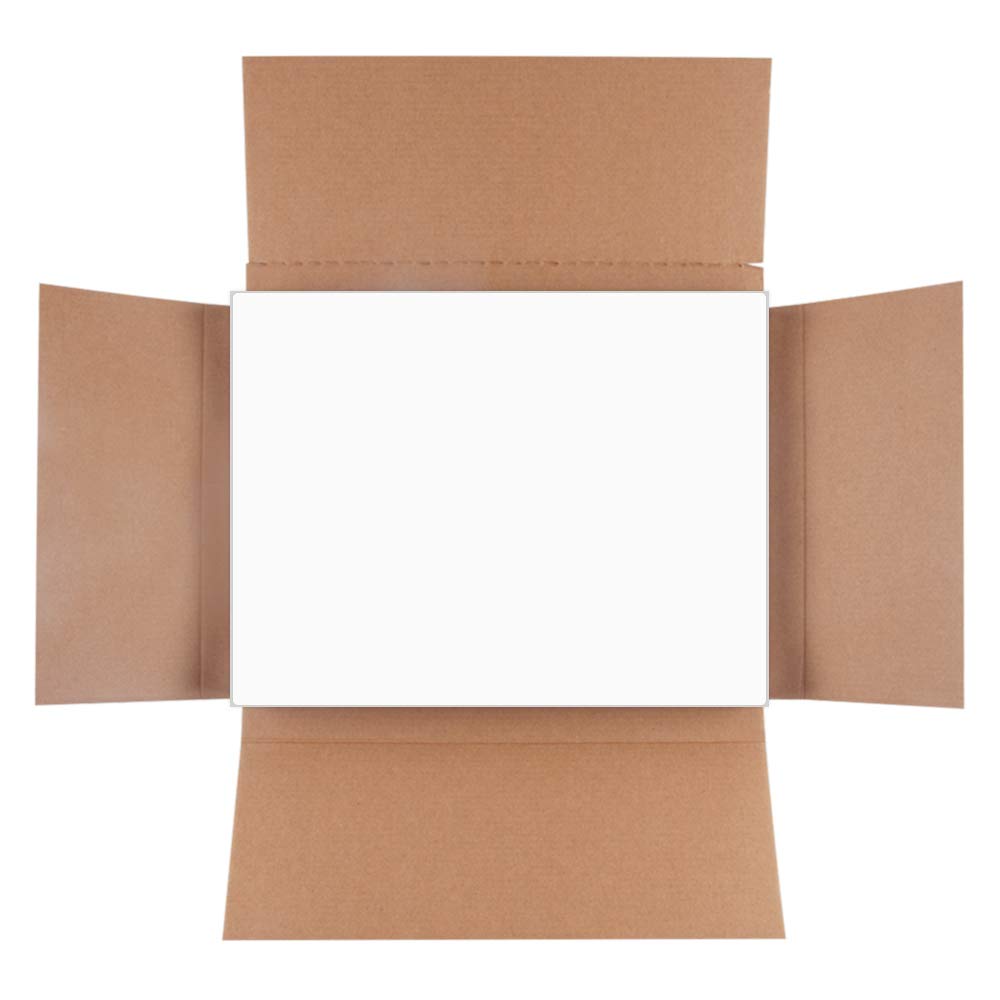 L LIKED 500 Sheets Matte Sticker Paper Full-Sheet 8-1/2" x 11" Self Adhesive Shipping Labels for Laser & Inkjet Printers, White (500 Labels)