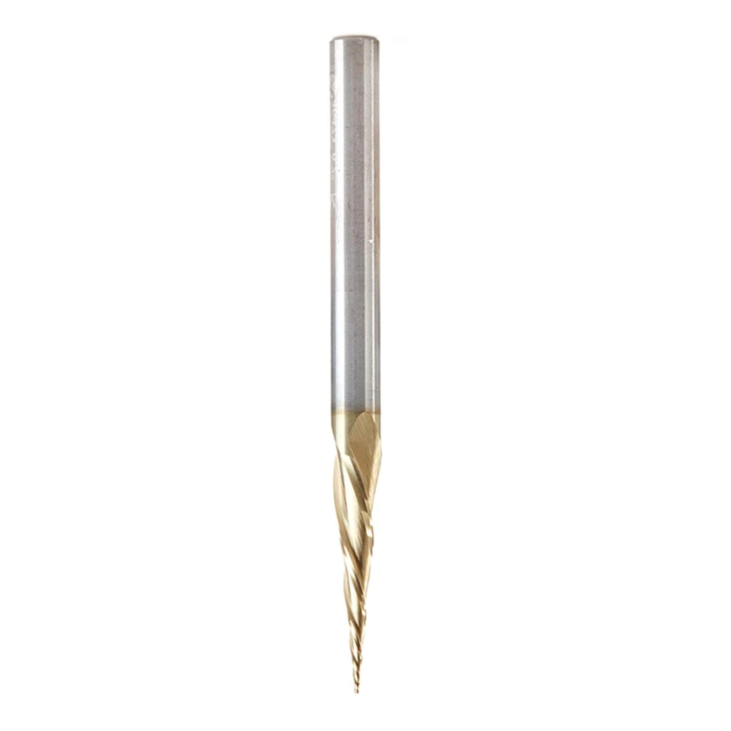 Amana Tool CNC 2D 3D Carving Angle Ball Tip Router Bit, ZrN Coated, 46473, 6.2 Degree Metric, x 0.5 Dia x 0.25 Rad x 26.5 CH x 6 Shk x 75mm L x 3 Fl