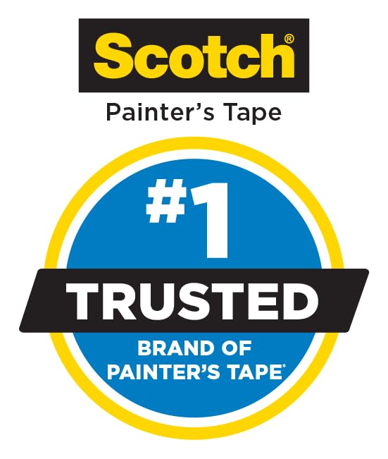 Scotch Delicate Surface Painter's Tape, Purple, Masking Tape Protects Delicate Surfaces and Removes Easily, Multi-Surface Painting Tape for Indoor Use, 1.41 Inches x 60 Yards, 4 Rolls