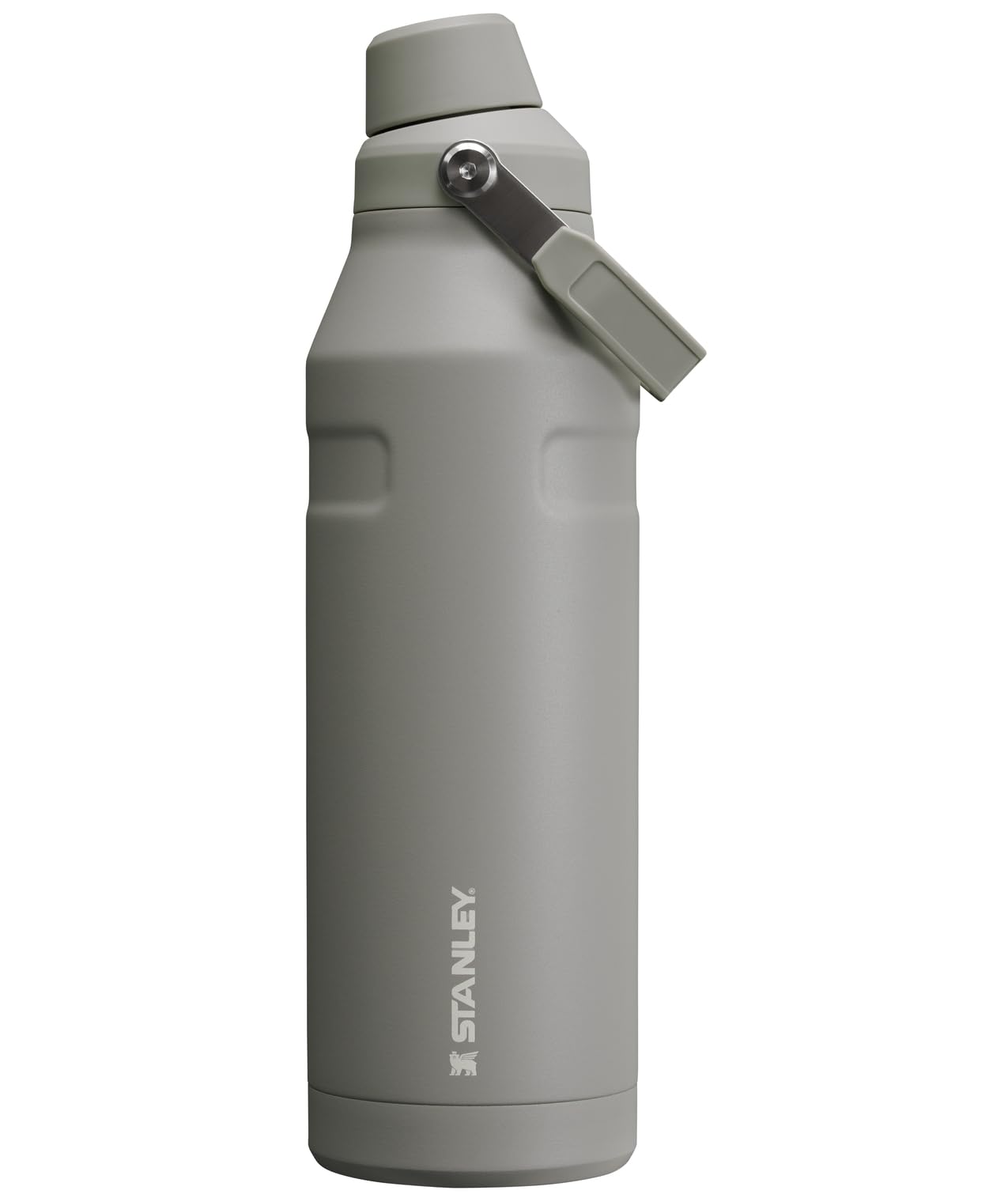 Stanley IceFlow Fast Flow Water Bottle 50 oz | Angled Spout Lid | Lightweight and Leakproof for Travel and Sports | Insulated Stainless Steel | BPA-Free | Ash