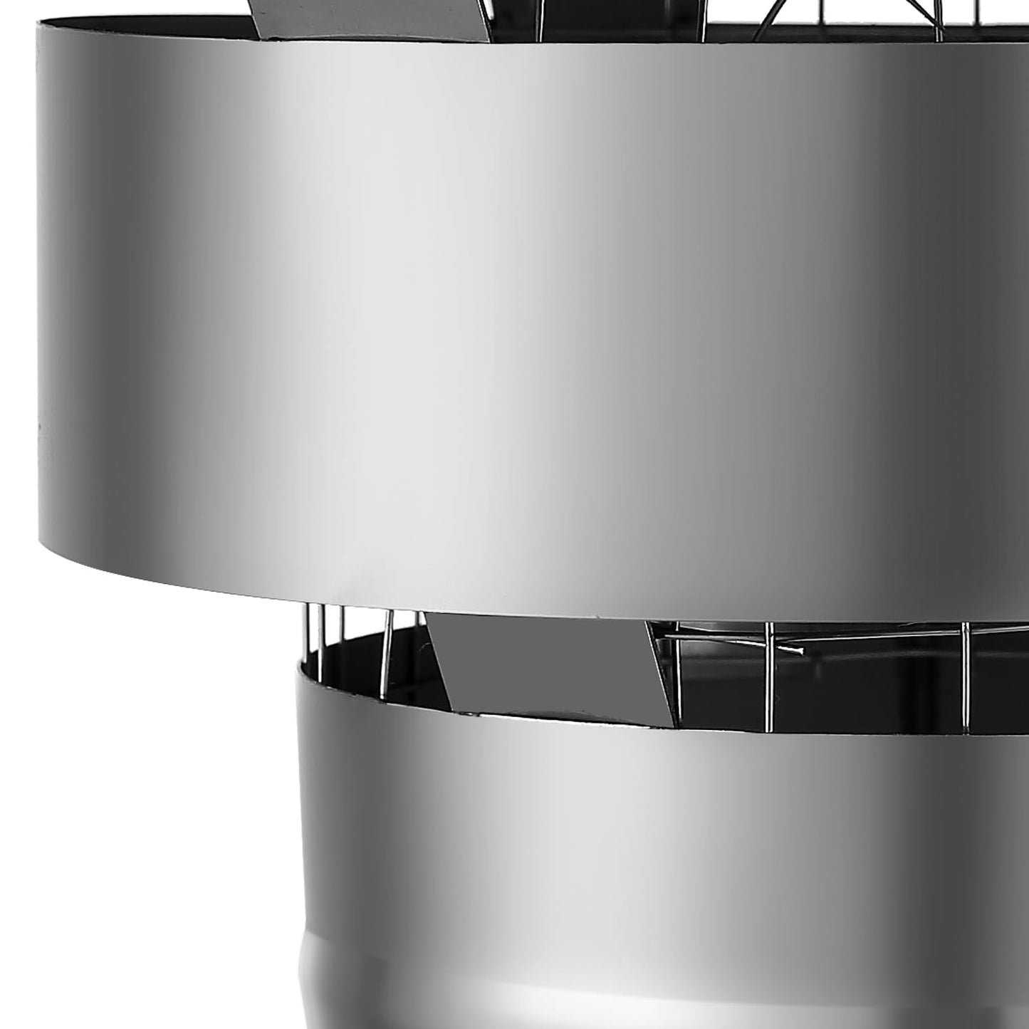 VEVOR 6 inch Chimney Cap - All-Weather Stainless Steel with Reinforced Hardware, Easy Installation Vent Cover for Outdoor Protection