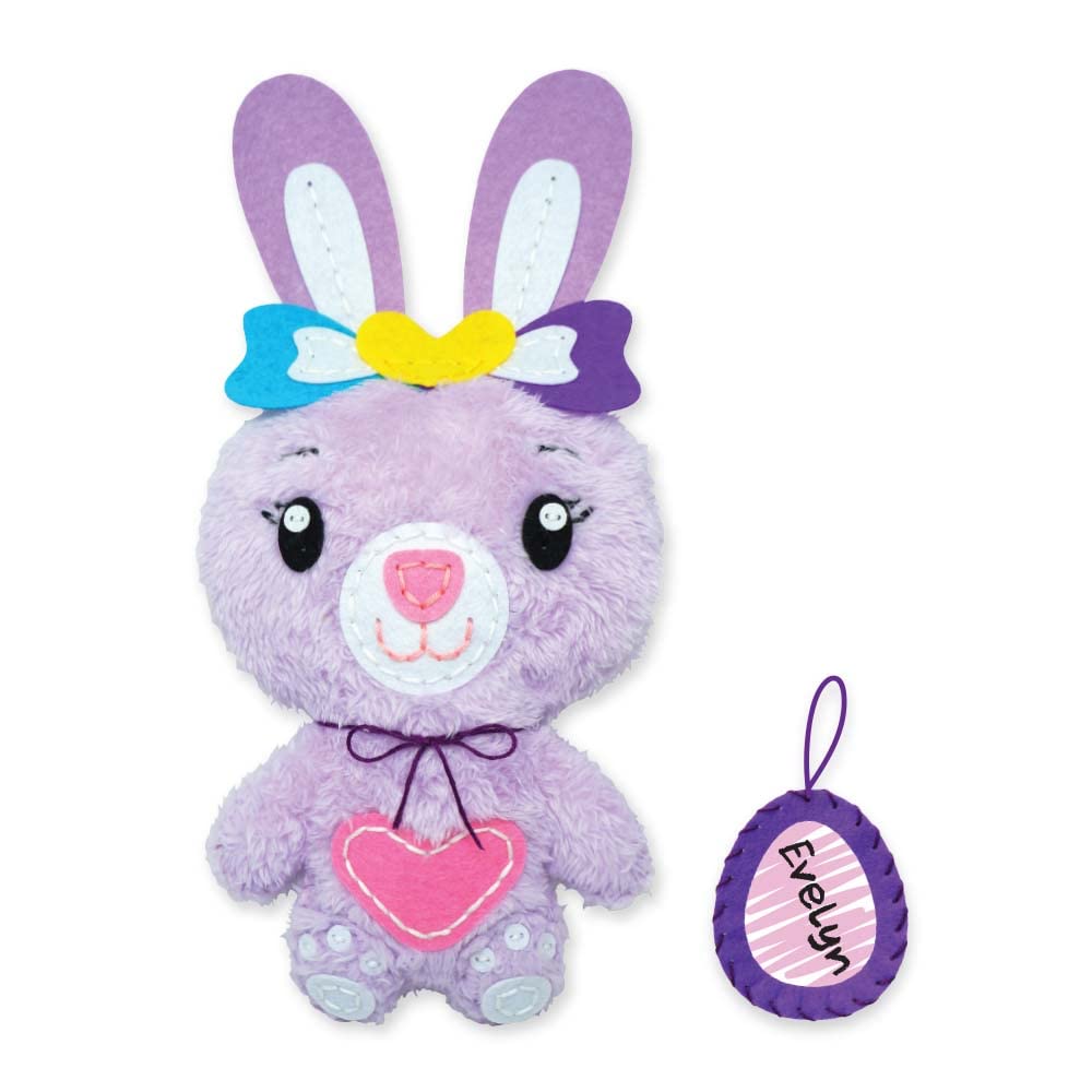 C.S. Kids Magic World DIY Personalised Sewing Kit - My Sewing Pals (Puppy/Bunny/Kitten)|Arts & Crafts Gifts | Educational Sewing Kit for Kids | Sew Your Own (Safety Needle & Instruction Included)