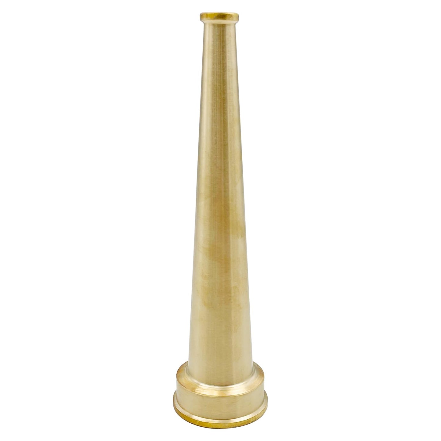 SAFBY Brass Fire Equipment, Plain Hose Nozzle, 2" NPSH (NPT), 12" Length, 9/16" Orifice (2" NPSH/NPT)