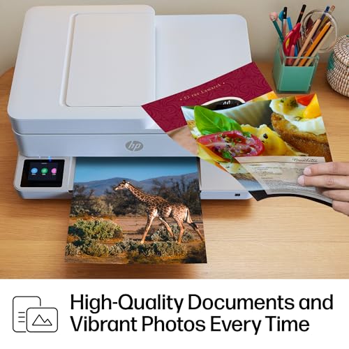 HP Envy 6555e Wireless All-in-One Color Inkjet Printer, Portobello, Print, scan, copy, Duplex printing Best-for-home, 3 month Instant Ink trial included, AI-enabled (714N5A)
