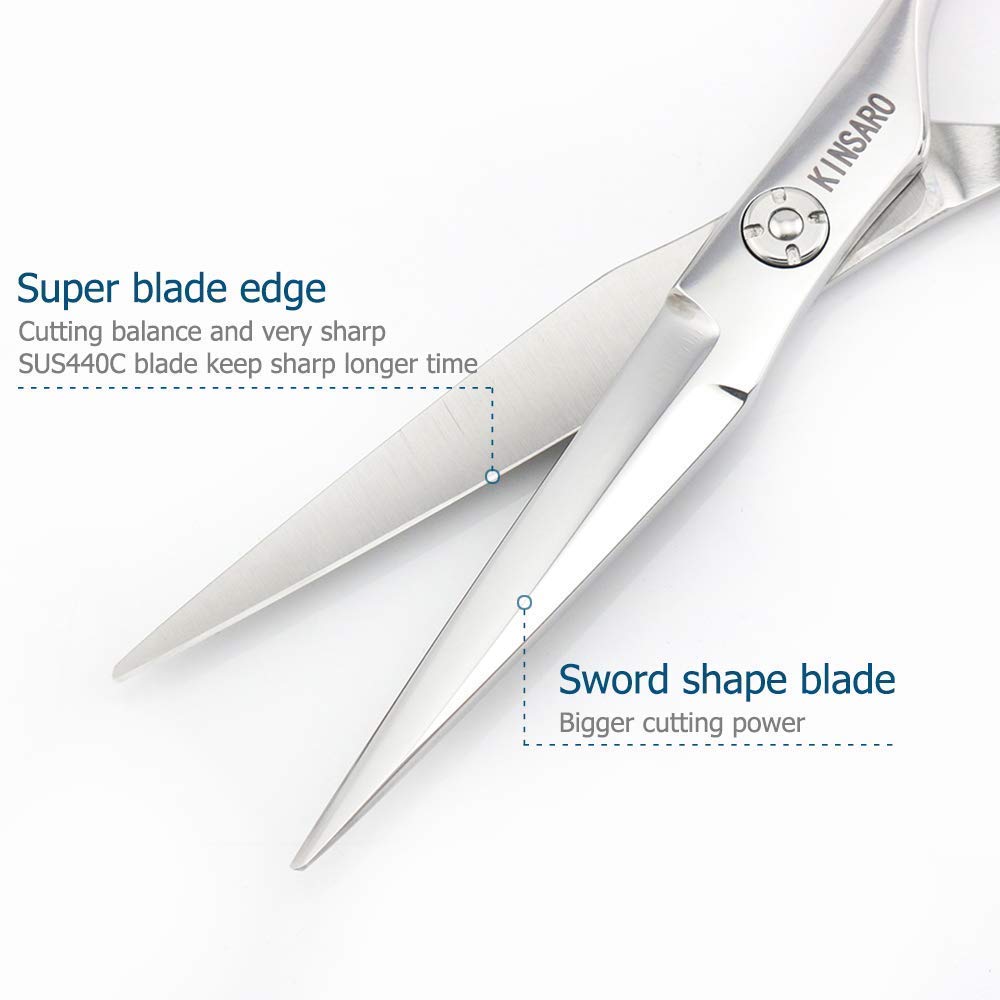 6 INCH Professional Hair Scissors Hair Cutting Scissors Hair Shears and 5.5 INCH Hair Thinning Scissors Barber Scissors JP Steel Kinsaro