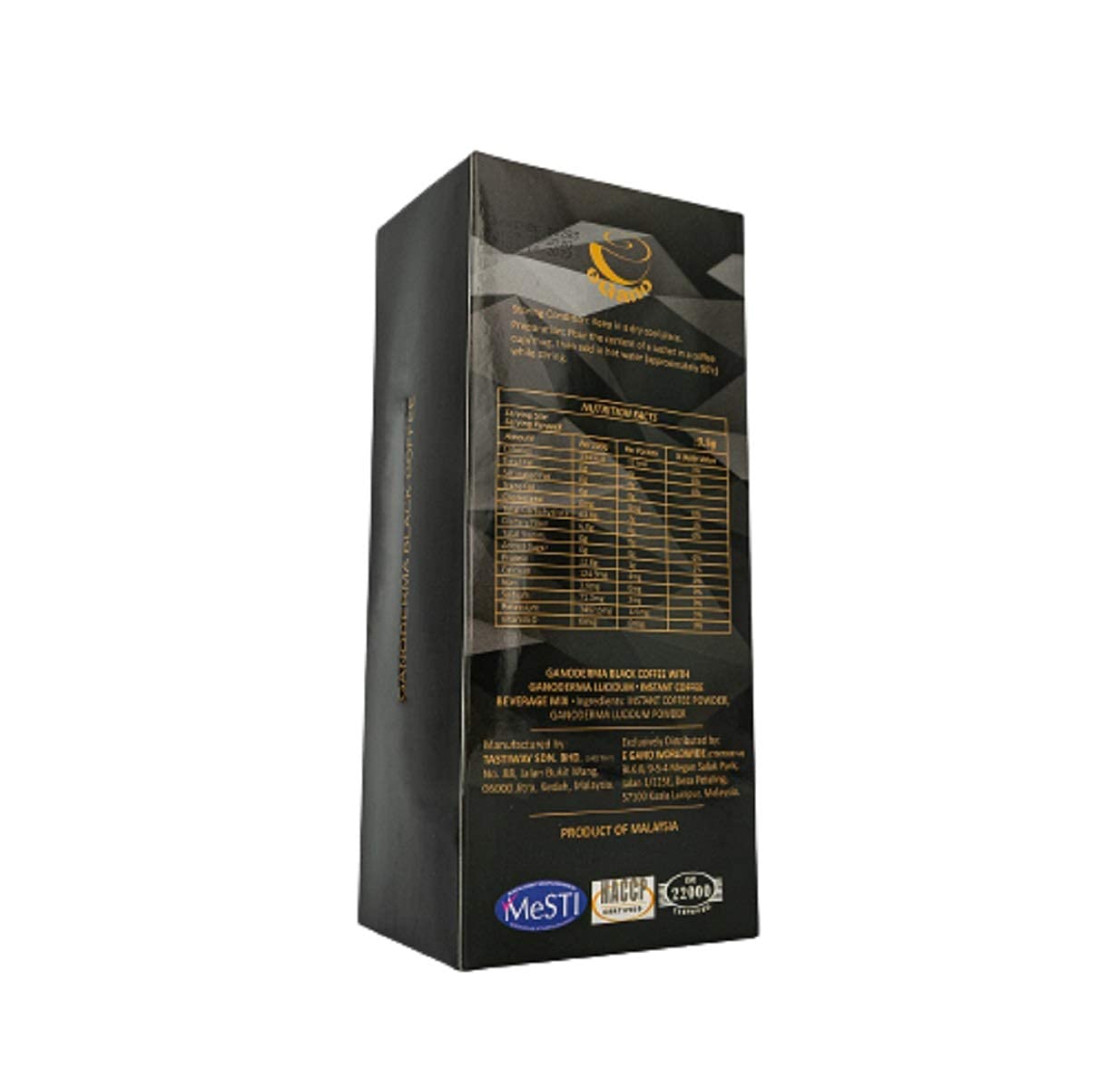 6 Boxes eGano Premium Ganoderma Black Coffee Instant Coffee With Ganoderma Lucidum Extract (3.5g x 30 Sachets / Box)
