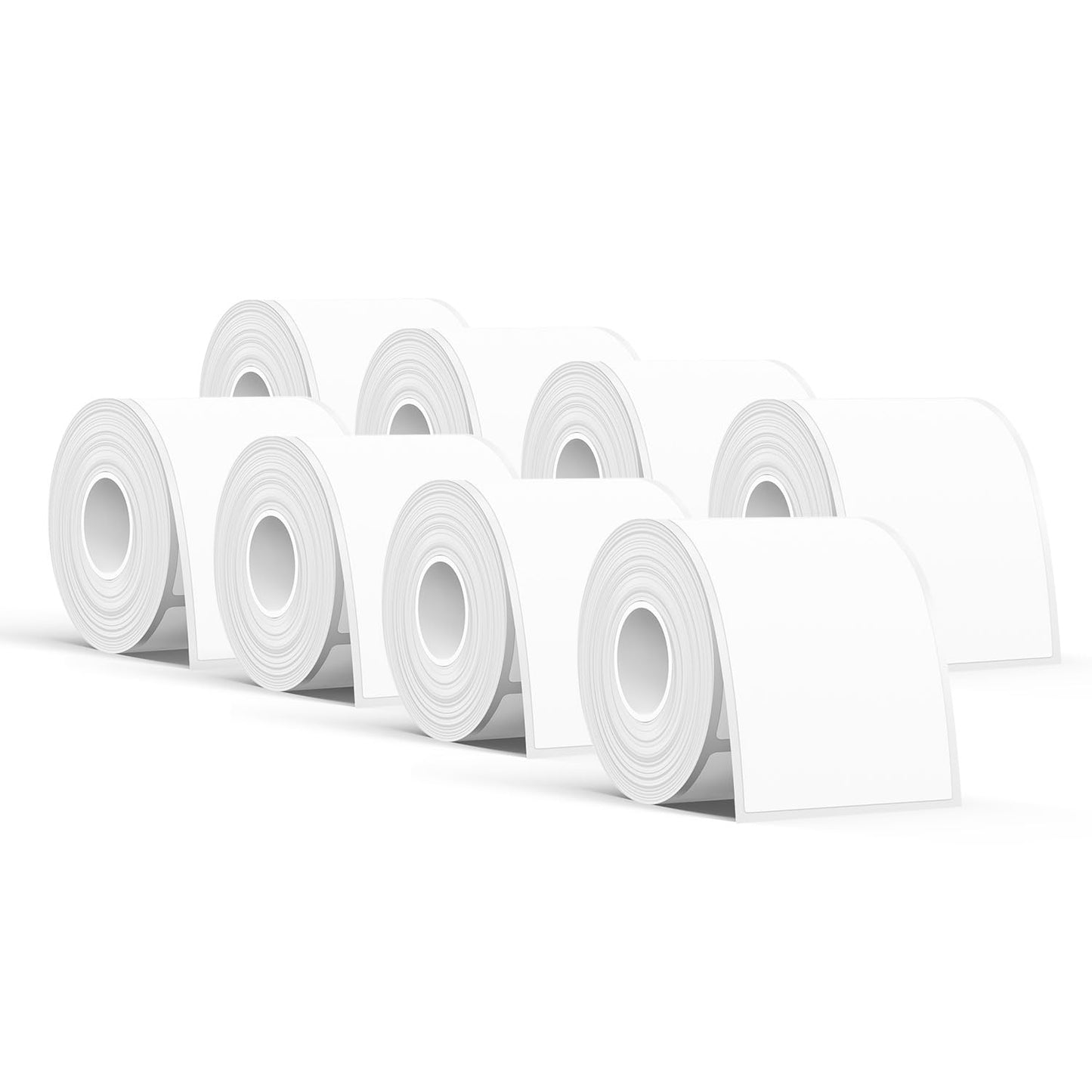 SUPVAN T50M Series Label Maker Tape, 8 Rolls 1.96'' × 3.14'' (50mm × 80mm) 100 Labels/Roll Genuine Laminated Thermal Label Tape, Waterproof Oilproof Highly Adhesive Auto Detect Labels, Black on White