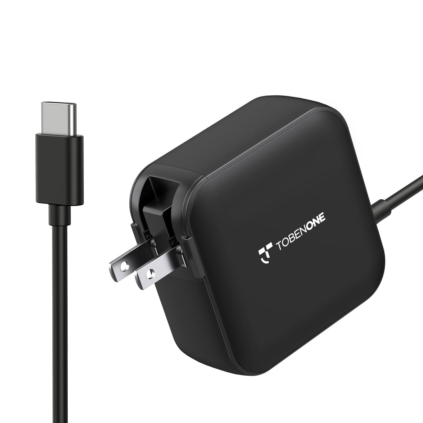 100W USB C Laptop Charger, Universal GaN III Power Supply Adapter, Replacement Foldable Fast Charger PD3.0 for MacBook Pro/Air, HP, Lenovo, Asus, Steam Deck, and All Type C Devices (5ft Cable)