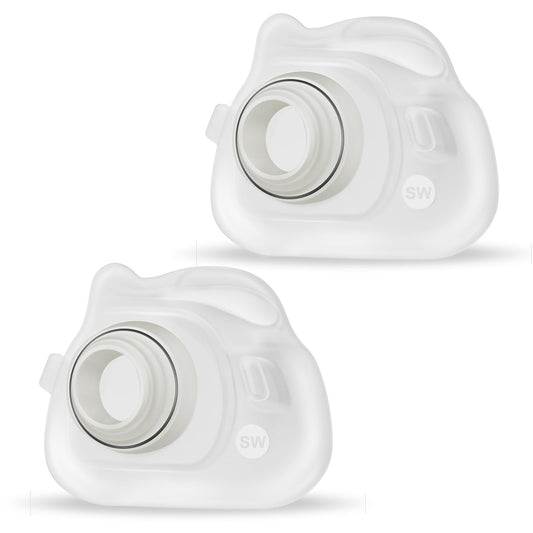 2 Packs Reliable Silicone Cushion for AirFit F40 Full Face Replacement Cushion (Small Wide)