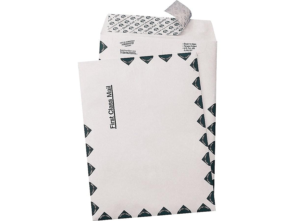 Survivor R1470 Tyvek Open-End Envelope,1st Class,9-Inch x12-Inch,100/BX,WE