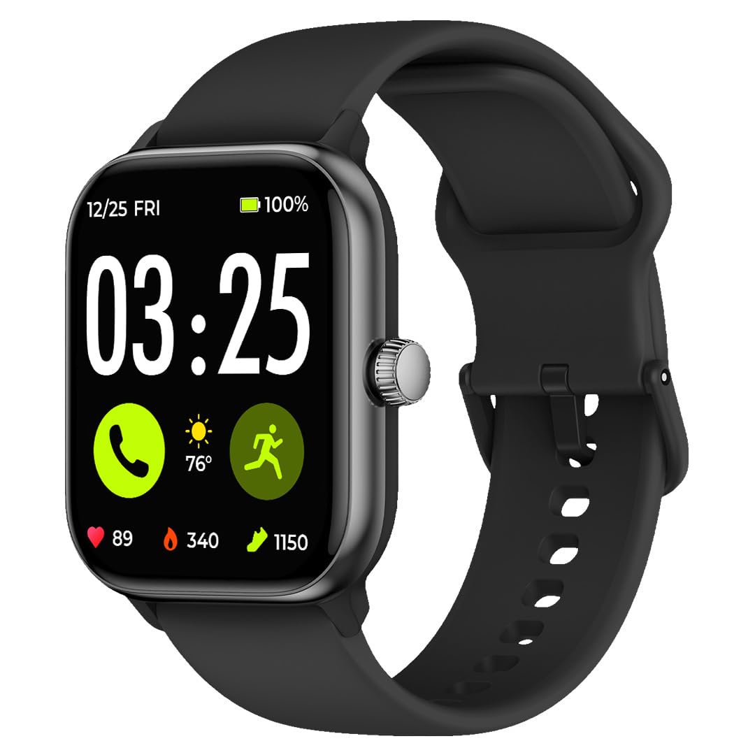 Spade & Co Health Smartwatch 4 - Smartwatch for Men & Women, Heart Rate, Sleep & SpO2 Monitor, Pedometer, Fitness Tracker, Answer/Make Calls IP68 Waterproof iOS & Android Compatible