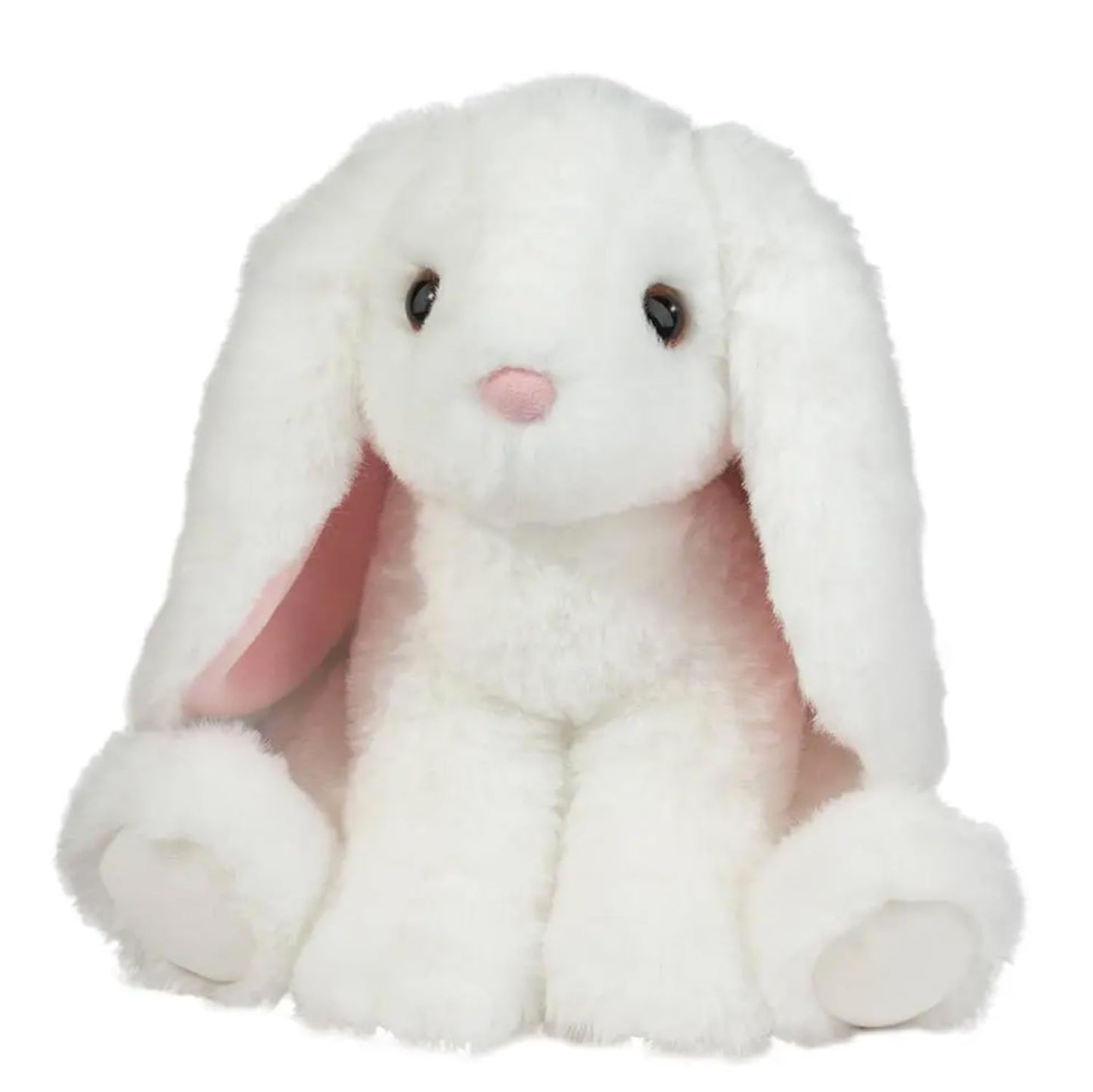 Douglas Maddie White Bunny Plush Stuffed Animal - 8-Inch Sitting Tall