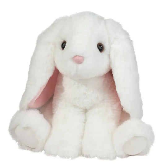 Douglas Maddie White Bunny Plush Stuffed Animal - 8-Inch Sitting Tall