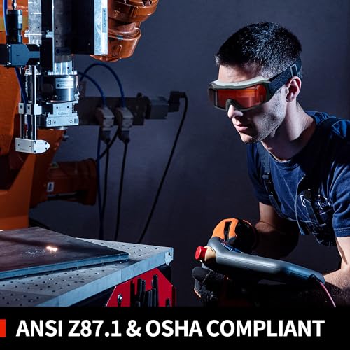 Professional OD6+ Laser 532nm Strap Goggles,180-540nm Safety for Green Laser,UV/Violet and Blue Laser Goggles,Laser Strap Glasses for Laser Whitening,Cold Light,Laser Engraving, with Cover Glasses.