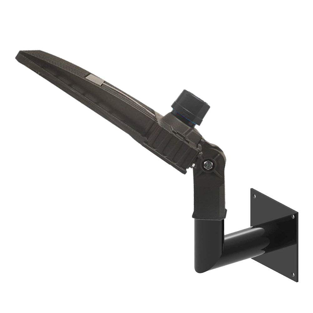 LEDMO 90 Degree Wall Mount Bracket - L Shape Bracket Tenon Adaptor for Outdoor LED Parking Lot Light Dusk to Dawn Outdoor Commercial LED Shoebox Lights with Photocell Street Lighting Yard Fixture