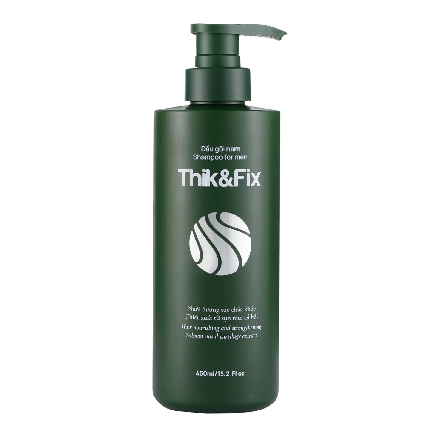 Thik&Fix Shampoo for Hair Loss & Hair Growth, Restores Hair Growth Cycle, Effective Hair Loss Shampoo Treatment for Men, Thickening Hair Growth Shampoo for Damaged Hair, Dandruff, Gray Hair (15.2oz)