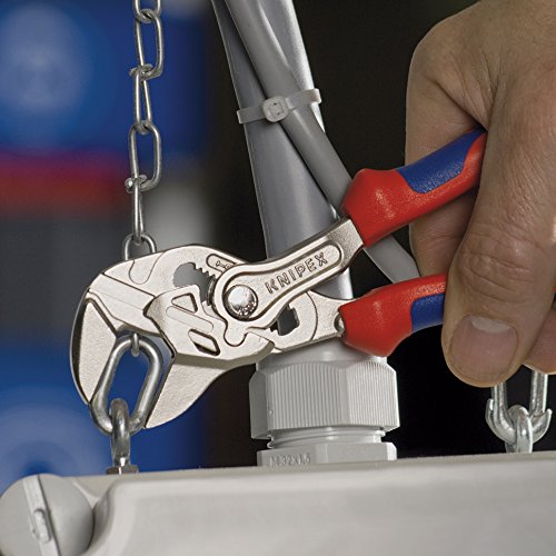 KNIPEX Tools 86 05 180 7-Inch Pliers Wrench Comfort Grip