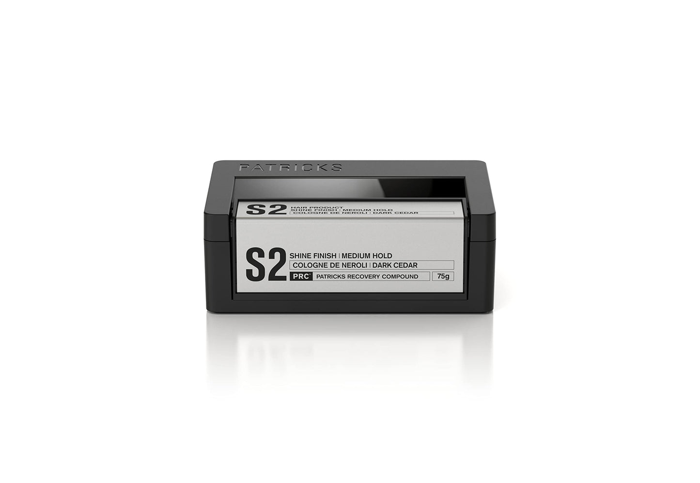 PATRICKS | S2 Shine Pomade | Medium Hold Styling Product | Thickening Paste | For All Hair Control | Travel Size | 75g