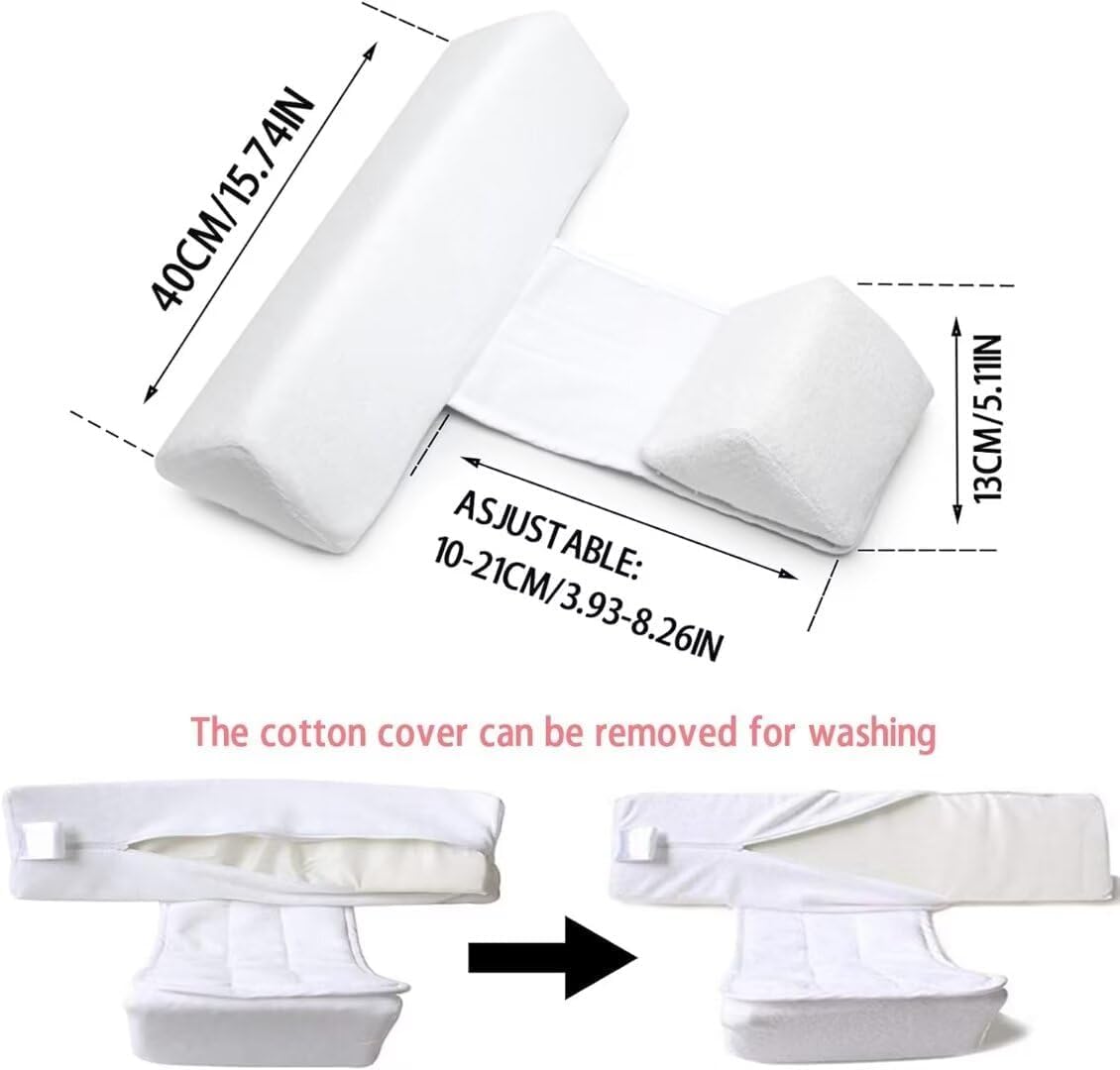 Hoovcmg Baby Side Sleeper Weddge Adjustable Soft and Breathable Pillow