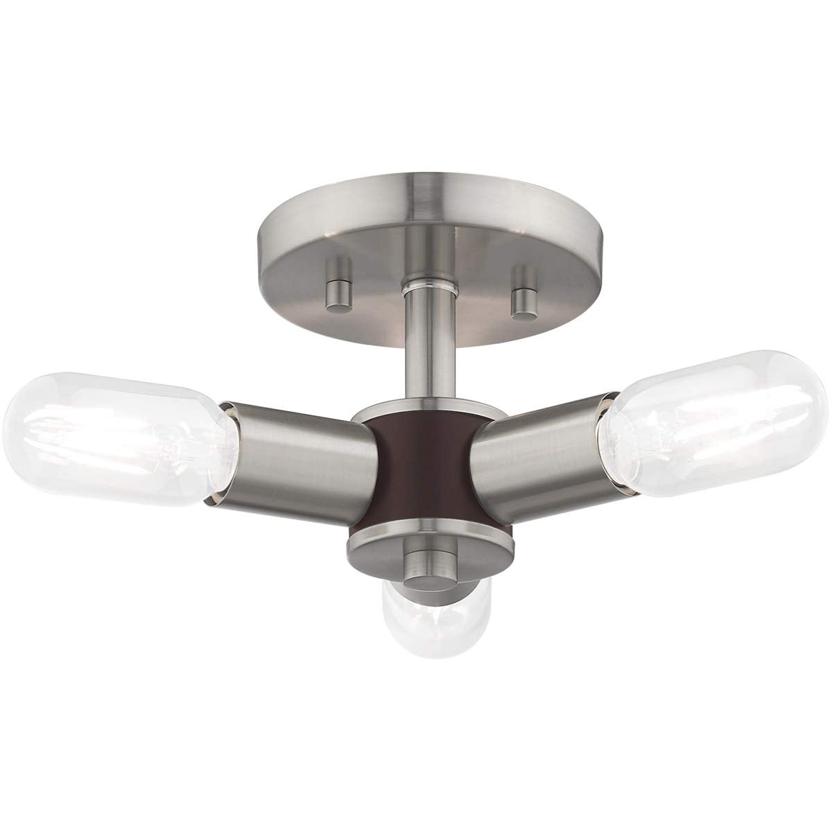 Livex Lighting 3 Lt Brushed Nickel Ceiling Mount