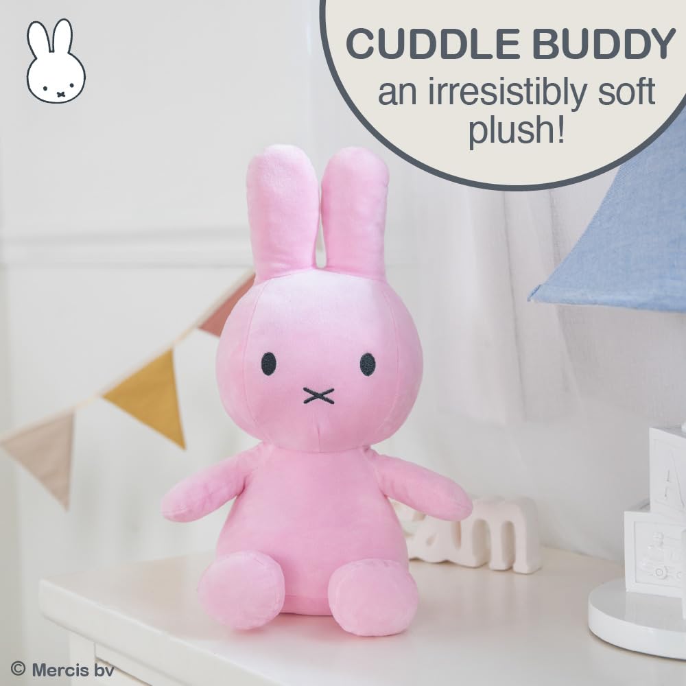 KIDS PREFERRED Miffy Plush Toy, 14 Inch Sitting Dutch Bunny Plush by Dick Bruna, Soft Boa Rabbit Bunny Stuffed Animal Plushie Doll for Girls and Boys