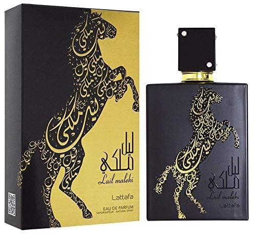 Lattafa Perfumes Lail Maleki for Unisex Eau de Parfum Spray, 3.4 Ounce (Pack of 2)