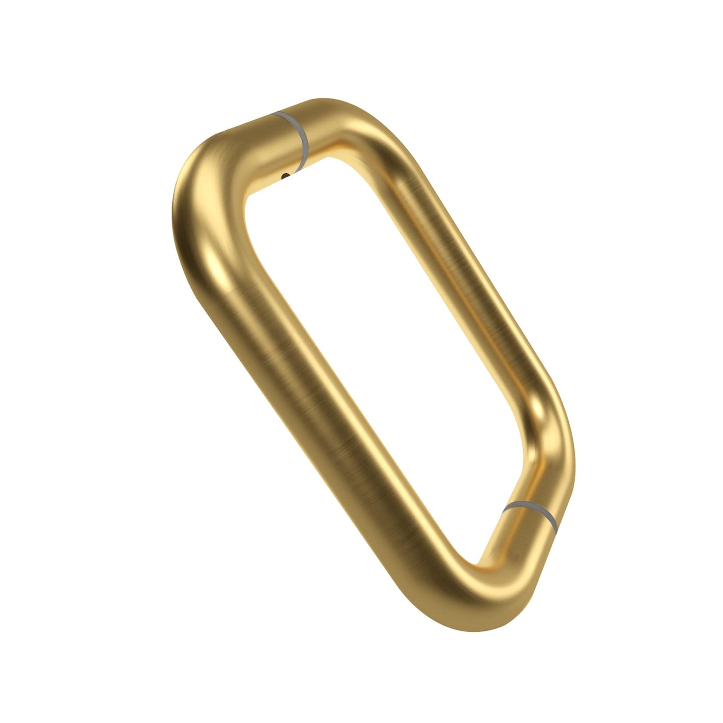 CKB 6" Shower Door Handle, Shower Glass Door Pull Back to Back Handle Compatible with 1/4" to 1/2" Thickness Glass for Frameless Shower Doors, Satin Gold with 304 Stainless Steel