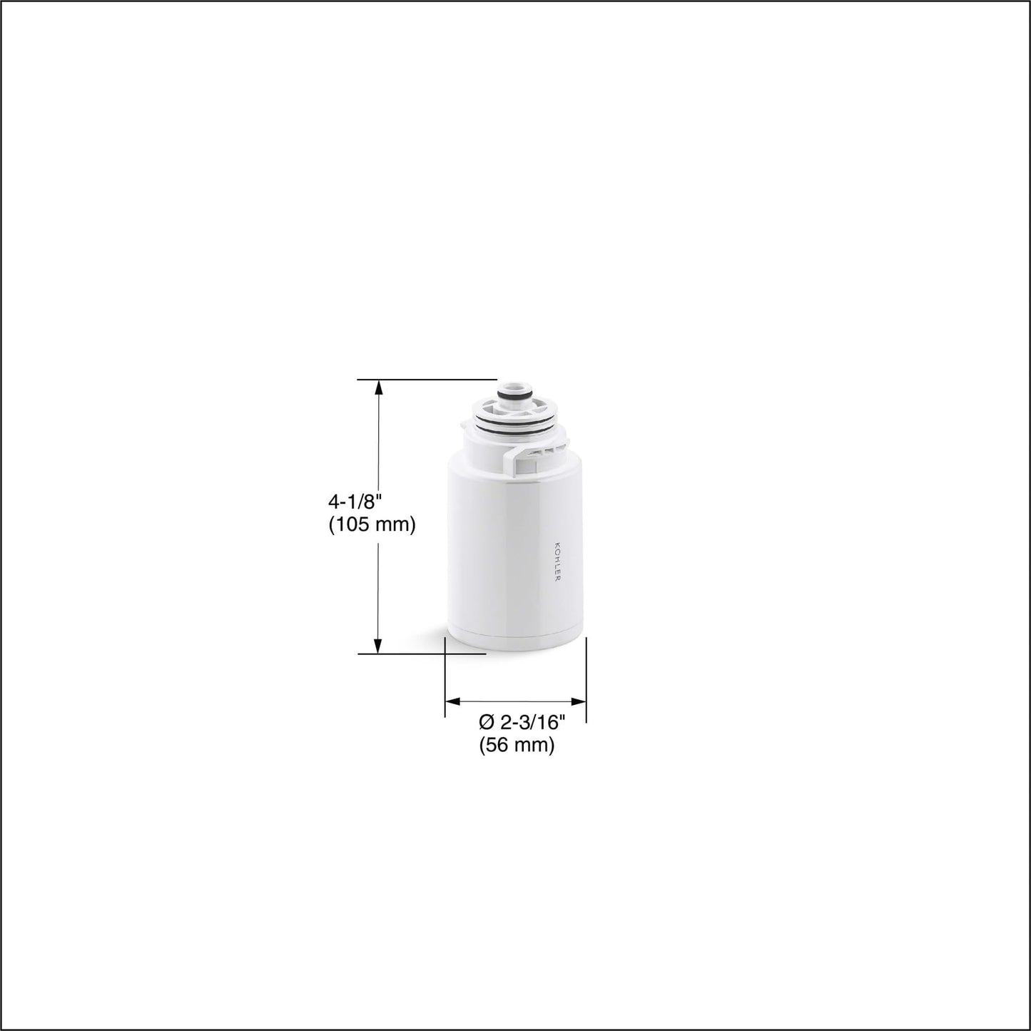 KOHLER R24162-NA Aquifer Shower Filter Replacement for The KOHLER Aquifer Filtered Showerhead, One Filter Cartridge