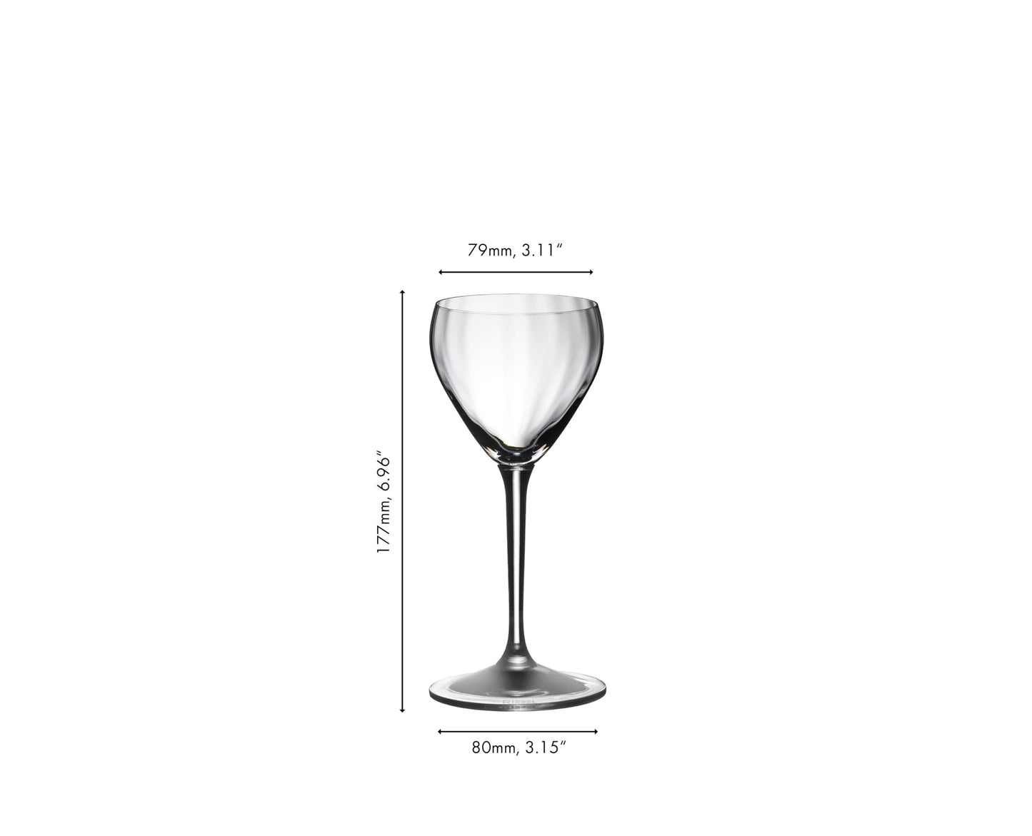 Riedel Nick & Nora Large Crystal Glasses, Drink Specific Glassware Machine-Made, Set of 2