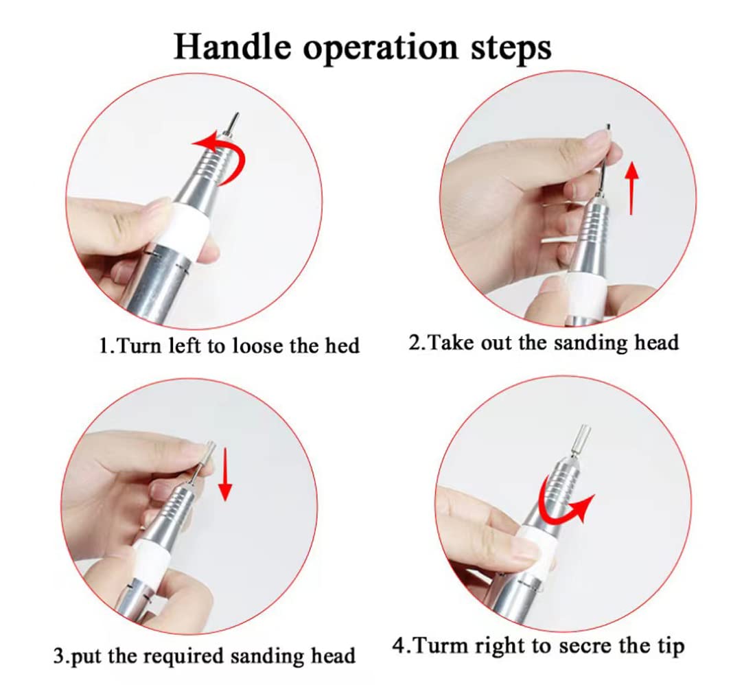Nail Dust Collector- 4 in 1 Nail Dust Collector for Acrylic Nails-Electric Nail Drill 35000 RPM -80W Dust Collector for Nails - LED Table Light -GLHDDL-for Nail Salon and Everyday Home Use