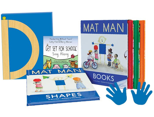 Learning Without Tears Build Mat Man Kit, Age 5+,Kindergarten+, Handwriting Without Tears,Wood Letter Pieces,Sing Along CD, Poster, Mat Man hands, School & Home, Tutor, Sensory & Motor Skills, Sensory