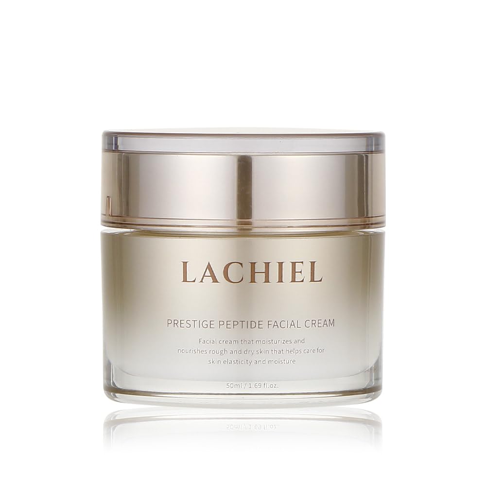 LACHIEL Prestige Peptide Facial Cream 1.69fl.oz (50ml) Panthenol, 20 Peptides, Carnosine, Adenosine, Niacinamide, Anti-aging, Wrinkle improvement, Made in KOREA.