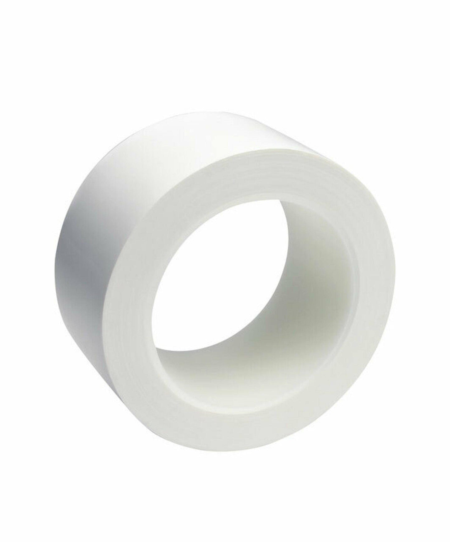 StaticTek Polyvinyl Chloride (PVC) Rubber Solvent Resistant Cleanroom White Tape from Clean Plastic Core, Strong Synthetic Rubber Adhesive, 2 Inch 36 Yard (Pack of 4)