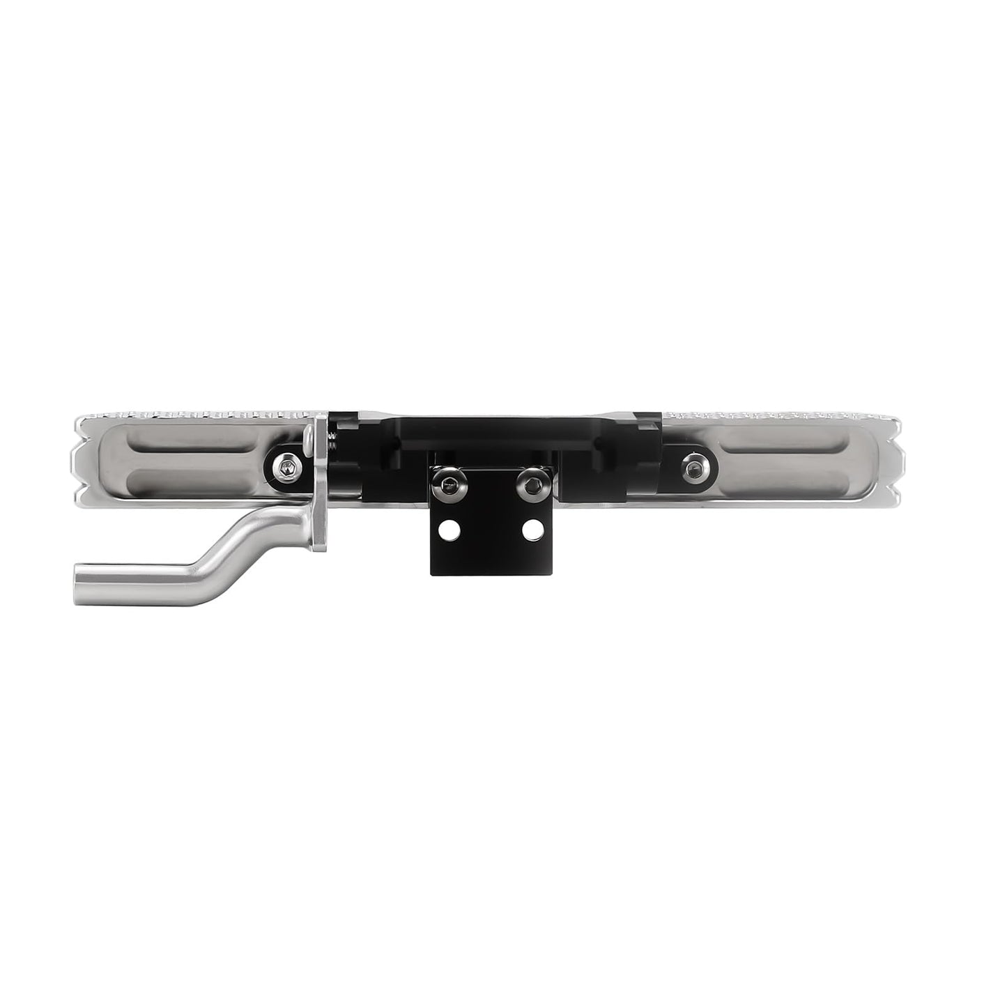 INJORA 33g Front and 33g Rear Bumper with Dual Exhaust - CNC Aluminum Bumper Set for 1/18 RC Crawler TRX4M High Trail F150 Upgrade