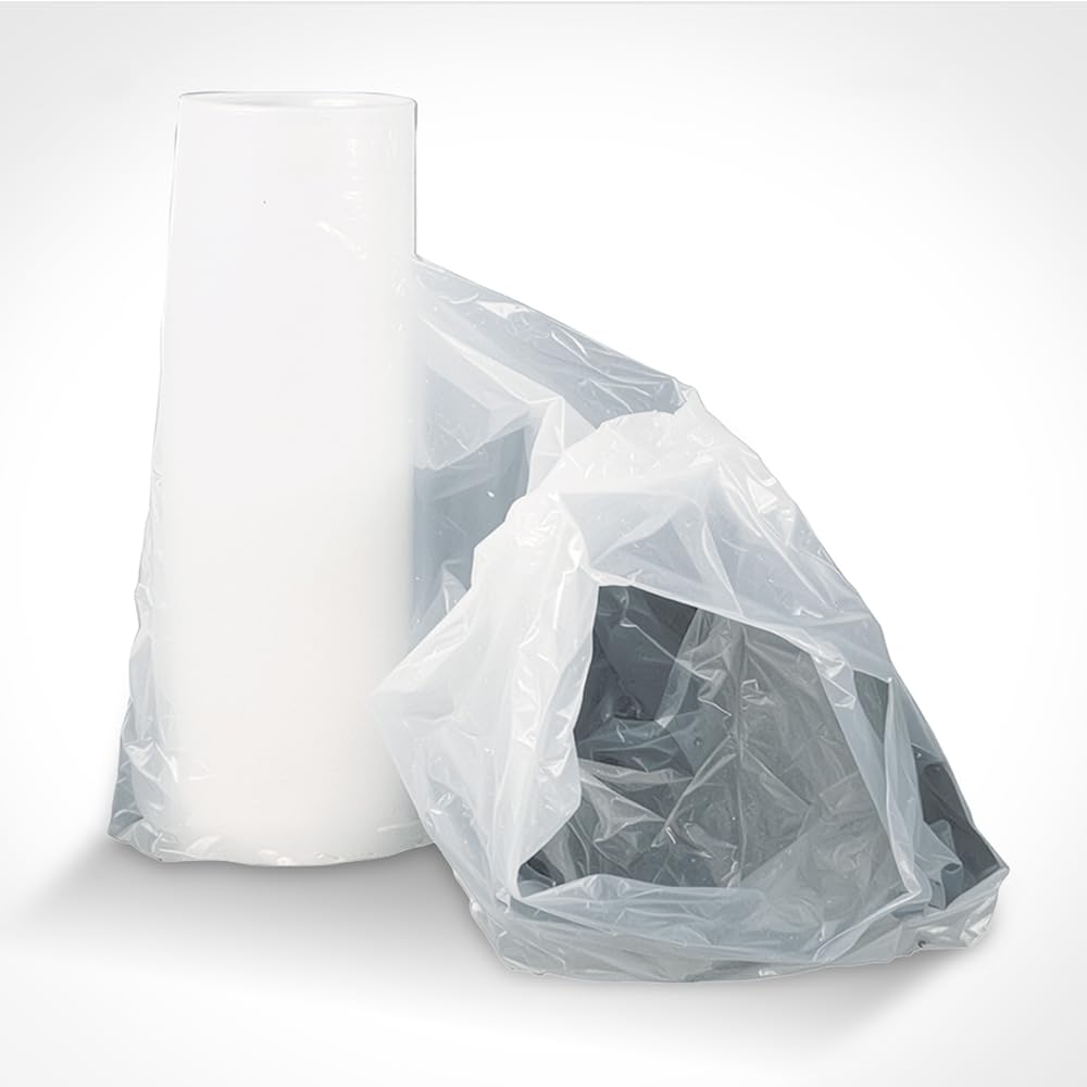 Aluf Plastics Lay Flat Poly Tubing - Food-Grade Polyethylene, 16” x 500’, 4 Mil Thickness EQ, 1 Roll, Made in the USA. Lay-Flat Ducting Fits: Hockey Stick, Skis, Rugs, Pipes