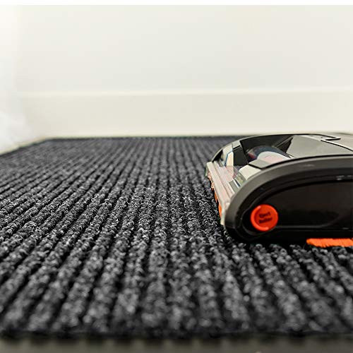 Notrax 109 Brush Step Carpeted Indoor/Outdoor Entrance Mat for Home or Office, 3' X 5', Absorbent Slip Resistant Heavy Duty Entry Mat, Charcoal, 109S0035CH