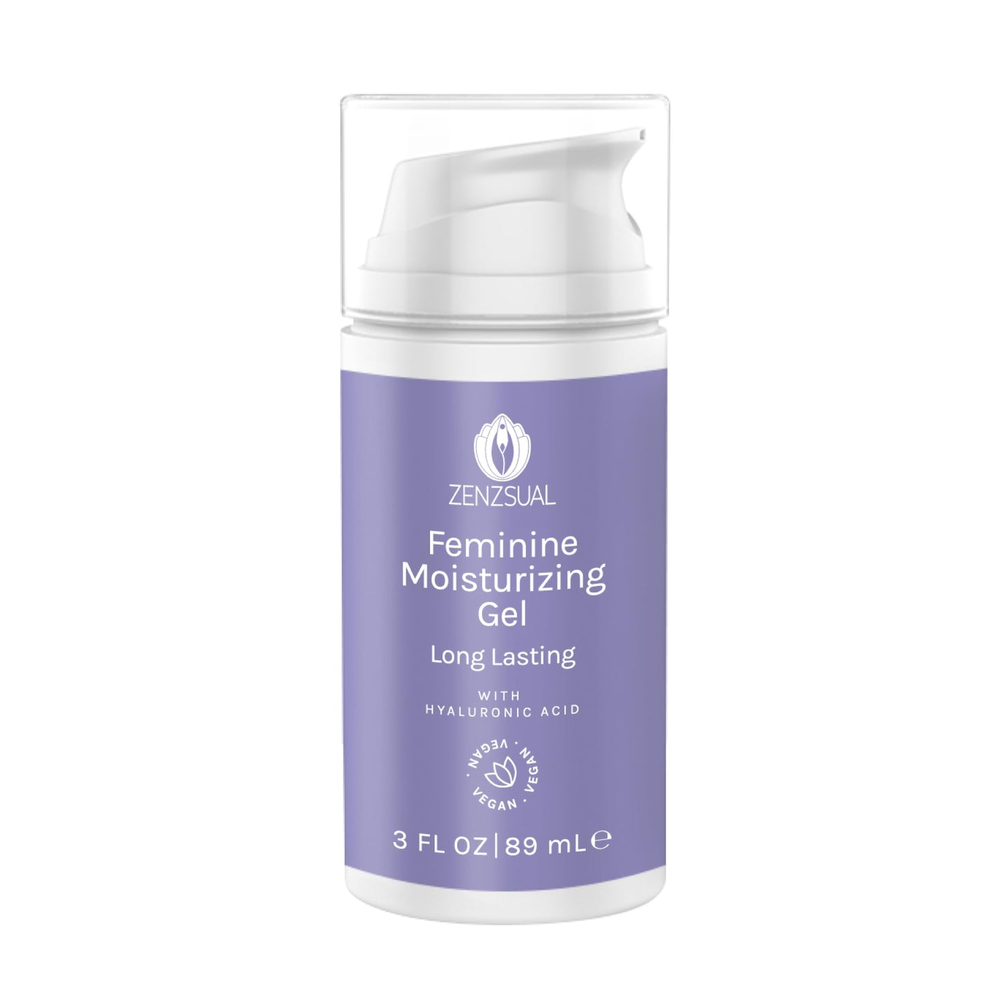 ZENZSUAL Vaginal Moisturizer Gel with Hyaluronic Acid, pH Balanced, Water-Based for Women- Long Lasting Feminine Moisturizing – Hydrates, Protects, Regenerates your Intimate Area (3 Fl Oz – 89 ml)