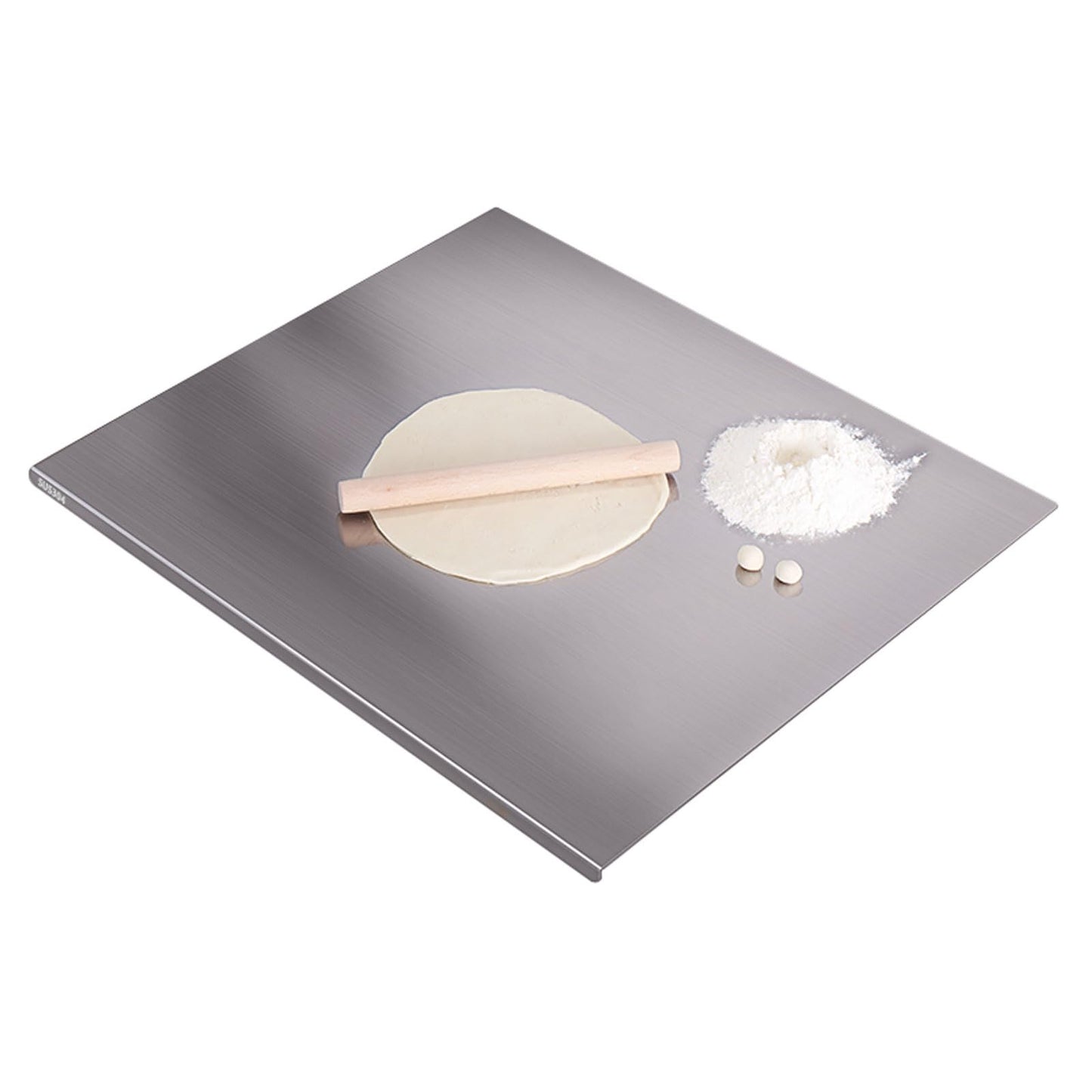 Stainless Steel Kitchen Cutting Board, 304 Stainless Steel, Double-Sided for Separation, Baking and Pizza Making (19.6×23.6×0.06")