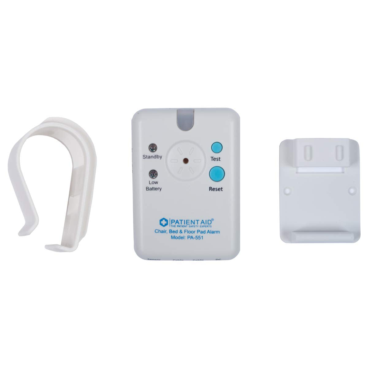 Patient Aid Advanced Bed and Floor Alarm for Elderly Monitoring - 10" x 30" Underpad with Motion Sensor Bed Alarm, 3 Ring Chime & 3 Mounting Options, with AC Adapter & 9V Battery