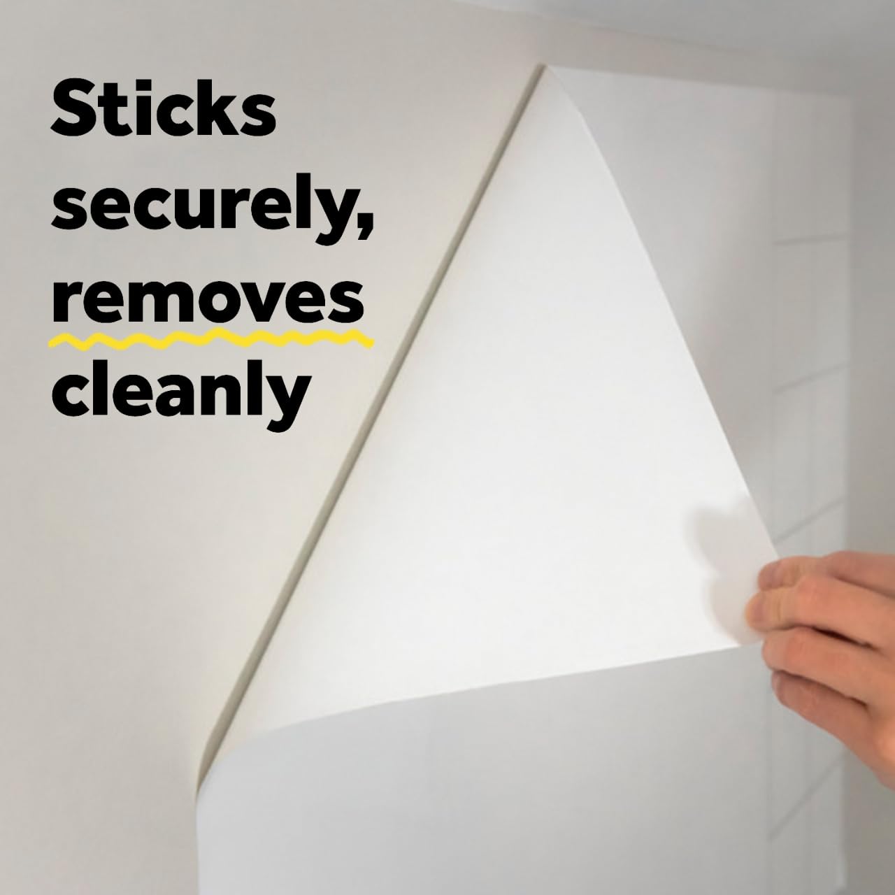 Post-it Dry Erase Whiteboard Film Surface for Walls, Doors, Tables, Chalkboards, Whiteboards, and More, Removable, Stain-Proof, Easy Installation, 4 x 3 ft Roll (DEF4x3)