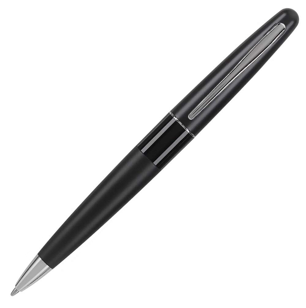 PILOT Metropolitan Collection Ball Point Pen, Black Barrel, Classic Design, Medium Point, Black Ink (91307)