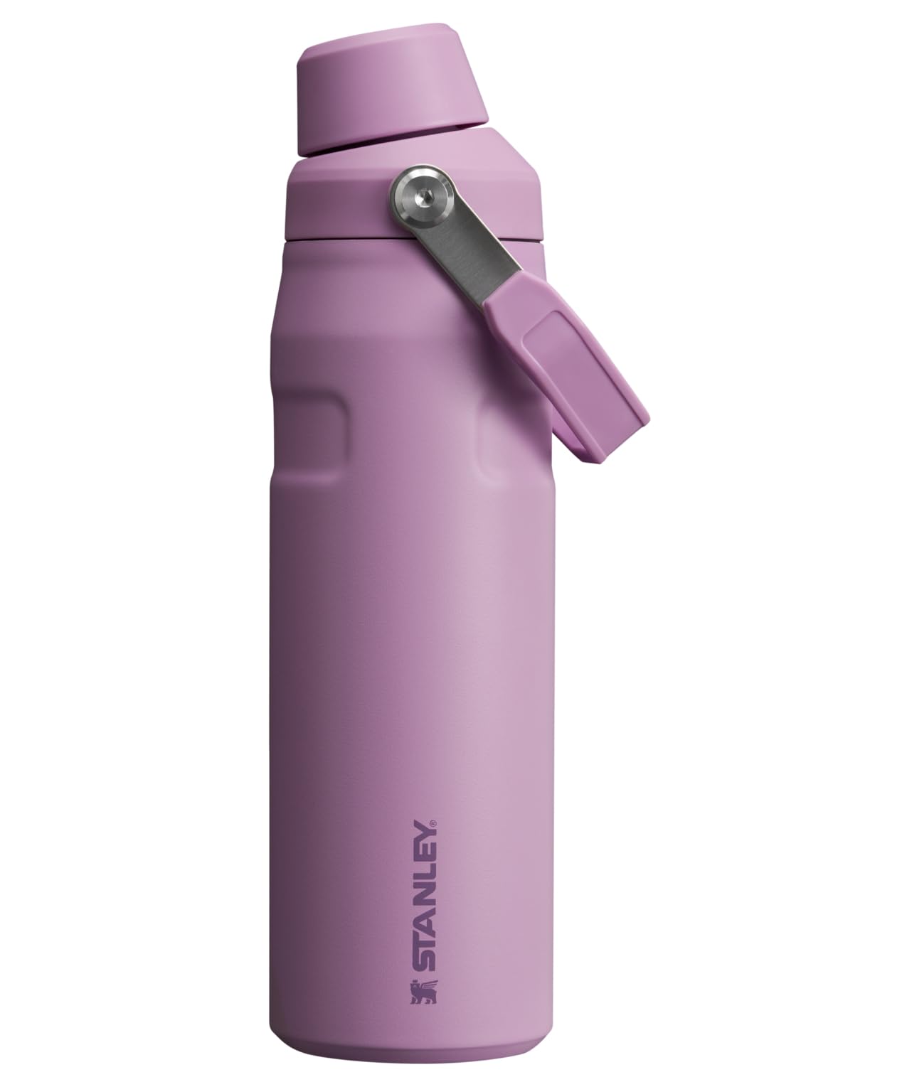 Stanley IceFlow Fast Flow Water Bottle 24 oz | Angled Spout Lid | Lightweight and Leakproof for Travel and Sports | Insulated Stainless Steel | BPA-Free | Lilac