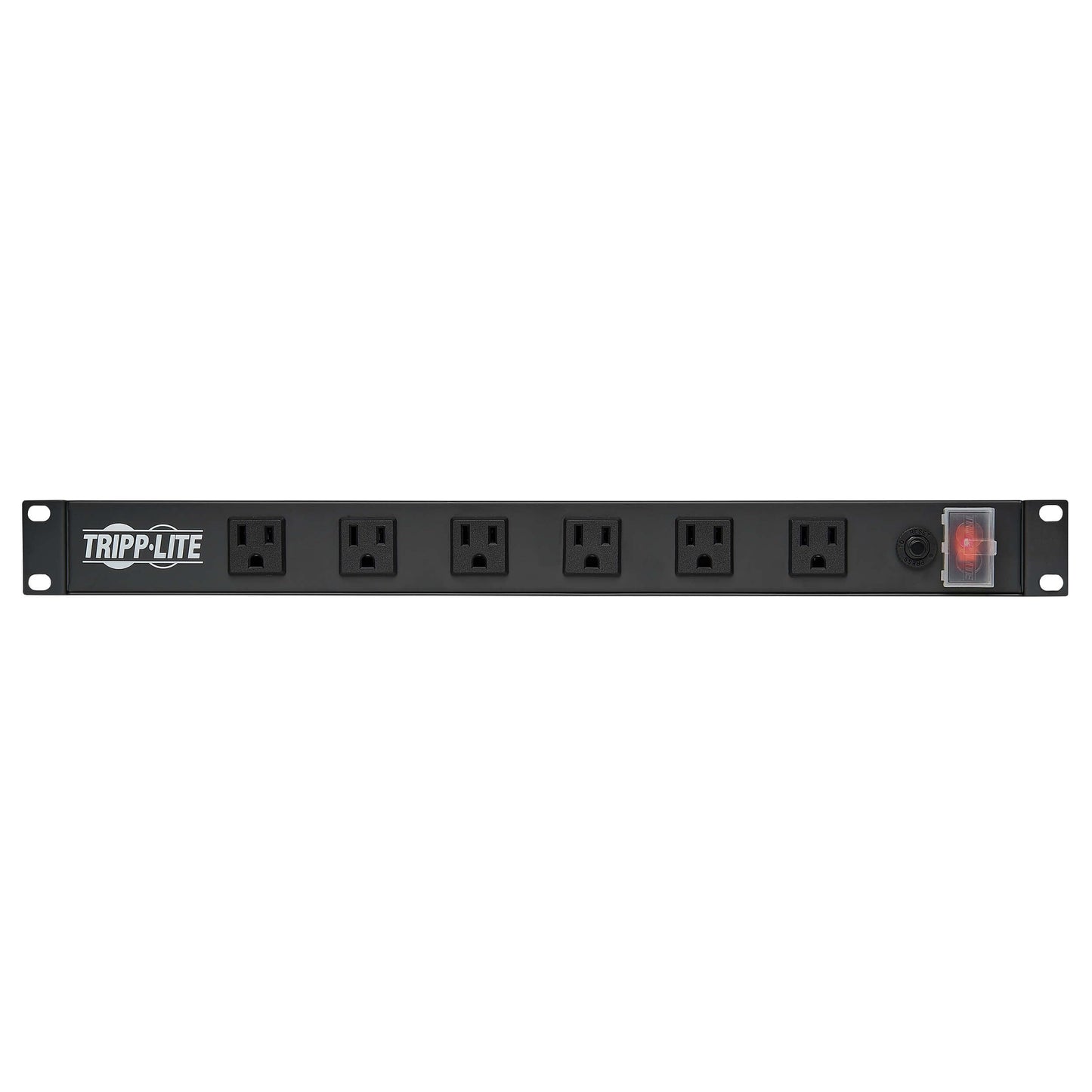 Tripp Lite 12-Outlet Rackmount PDU Power Strip, Six Front & Six Rear Facing Outlets, 15A, 120V, 15ft Cord with Right-Angle Plug, Horizontal 1U Rack Mount, Lifetime Manufacturer's Warranty (RS1215-RA)