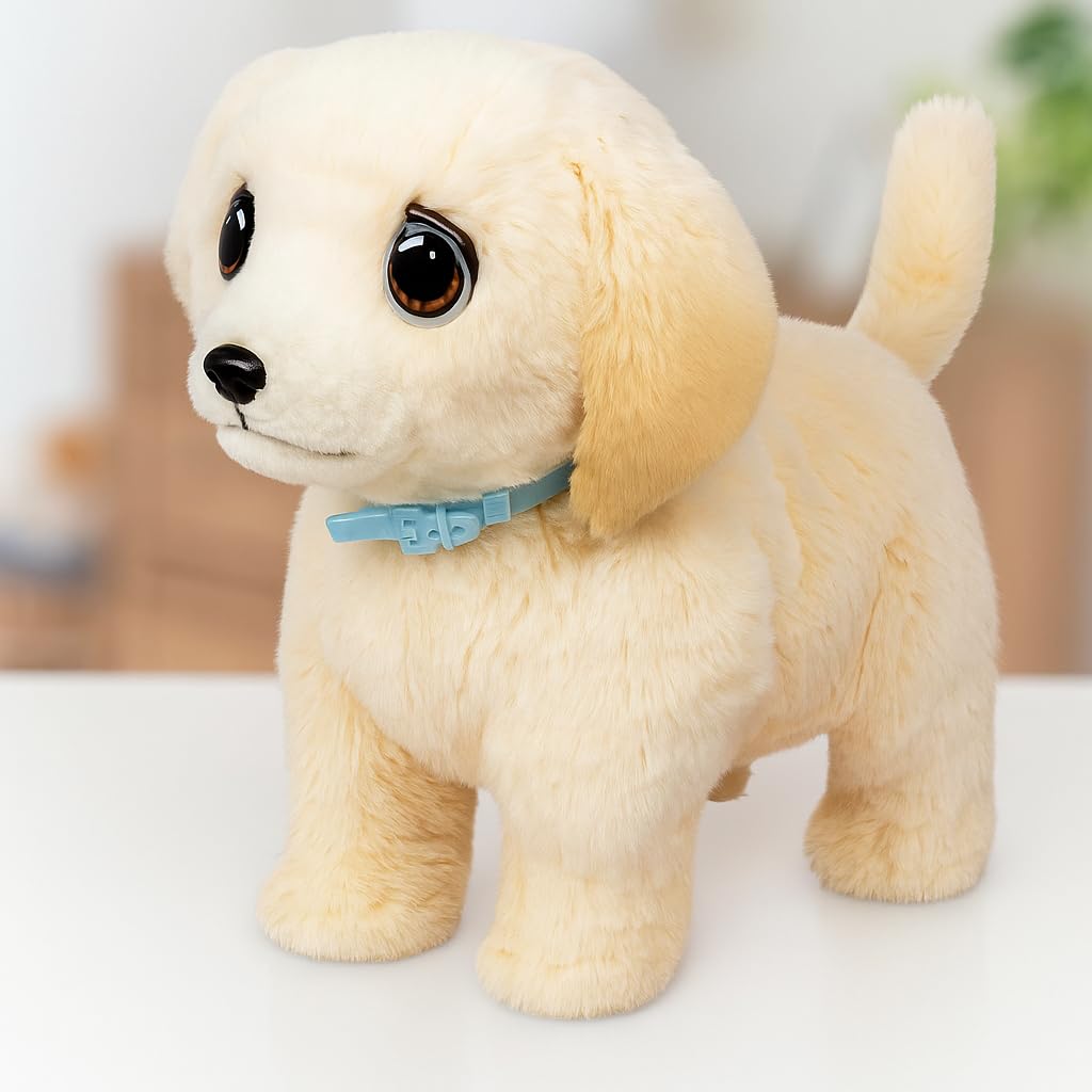 Little Live Pets Ouchies - Cooper The Retriever Puppy|Transform from Injured to Healed Like a Vet. Make a Real Cast. Walking Puppy with Carrier (35cm/13.8in Tall). Repeat Play. 50+ Sounds & Reactions